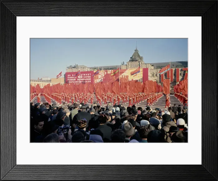 Framed Print : October Revolution Anniversary Parade Framed Print : October Revolution Anniversary Parade
