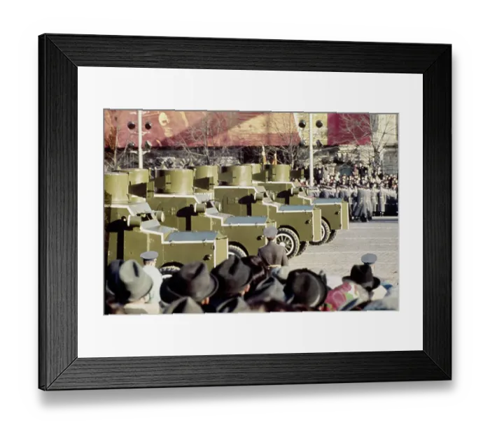Framed Print : Armoured Vehicles In Moscow Military Parade Framed Print : Armoured Vehicles In Moscow Military Parade