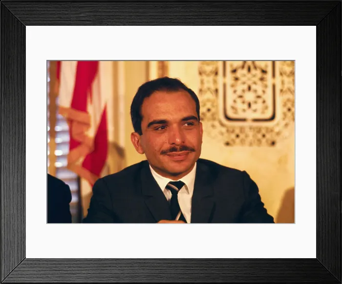 Framed Print : King Hussein of Jordan Framed Print : King Hussein of Jordan