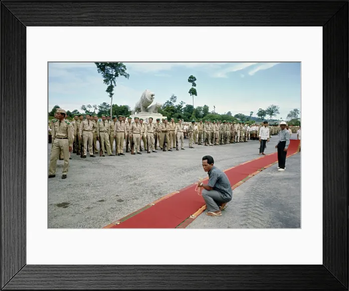Framed Print : Preparations For Jacqueline Kennedy Visit Framed Print : Preparations For Jacqueline Kennedy Visit