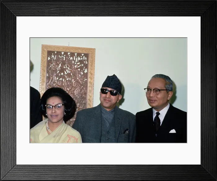 Framed Print : King Mahendra And U Thant Framed Print : King Mahendra And U Thant