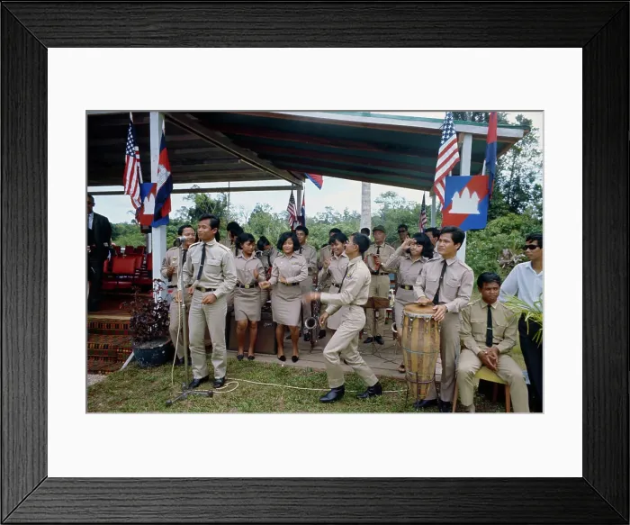 Framed Print : Preparations For Jacqueline Kennedy Visit Framed Print : Preparations For Jacqueline Kennedy Visit