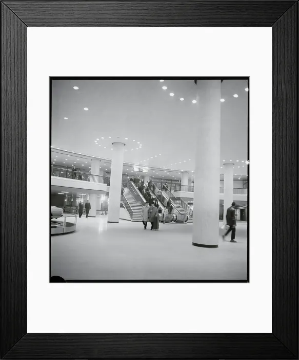 Framed Print : Interior View of Pennsylvania Railroad Station Framed Print : Interior View of Pennsylvania Railroad Station