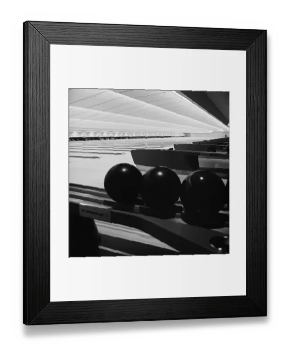 Framed Print : Bowling Balls in Ball Return Framed Print : Bowling Balls in Ball Return