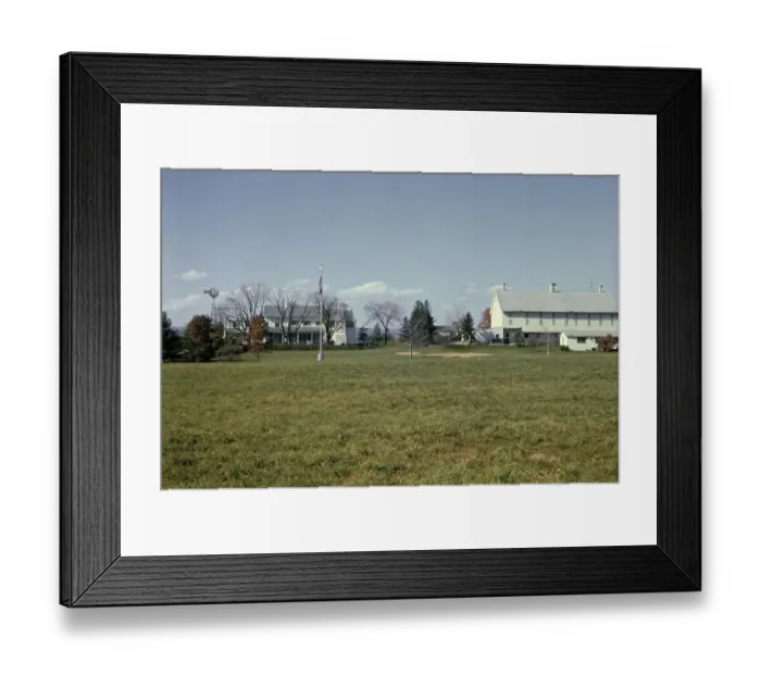 Framed Print : Eisenhower Farm