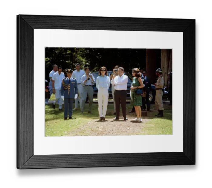 Framed Print : Jacqueline Kennedy In Cambodia Framed Print : Jacqueline Kennedy In Cambodia