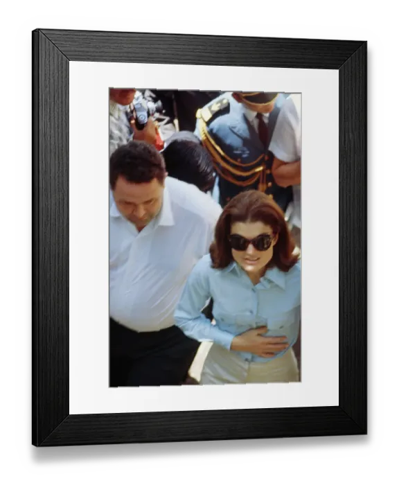 Framed Print : Jacqueline Kennedy In Cambodia Framed Print : Jacqueline Kennedy In Cambodia