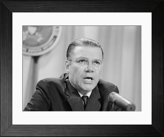 Framed Print : Robert McNamara Giving a Speech Framed Print : Robert McNamara Giving a Speech