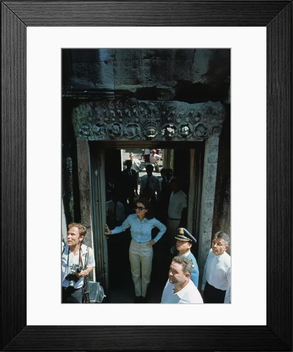 Framed Print : Jacqueline Kennedy Standing in a Doorway