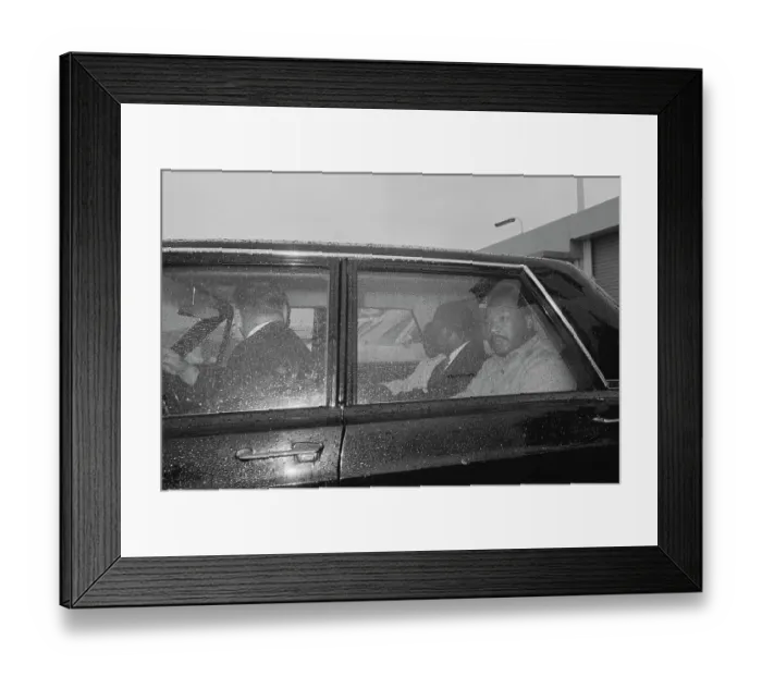 Framed Print : Martin Luther King, Jr. Waiting Inside Police Car Framed Print : Martin Luther King, Jr. Waiting Inside Police Car