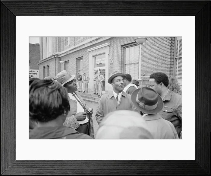 Framed Print : Rev. Shuttlesworth Outside Birmingham Framed Print : Rev. Shuttlesworth Outside Birmingham