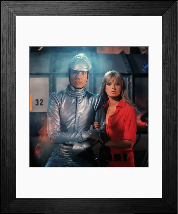 Framed Print : Marisa Mell and John Phillip Law Framed Print : Marisa Mell and John Phillip Law