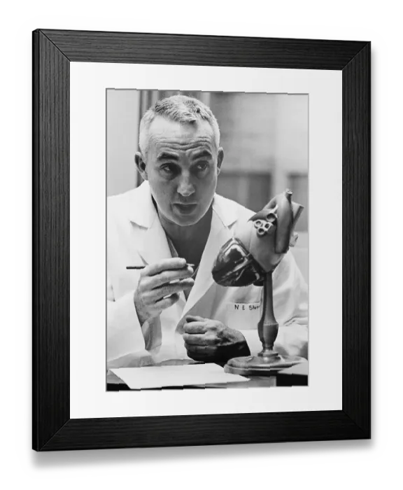 Framed Print : Heart Surgeon Dr. Norman Shumway Framed Print : Heart Surgeon Dr. Norman Shumway