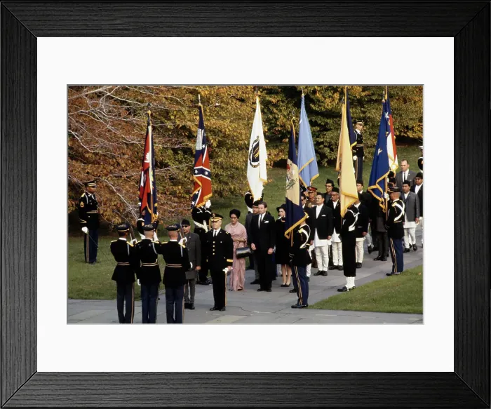 Framed Print : King Mahendra At Arlington Cemetery Framed Print : King Mahendra At Arlington Cemetery