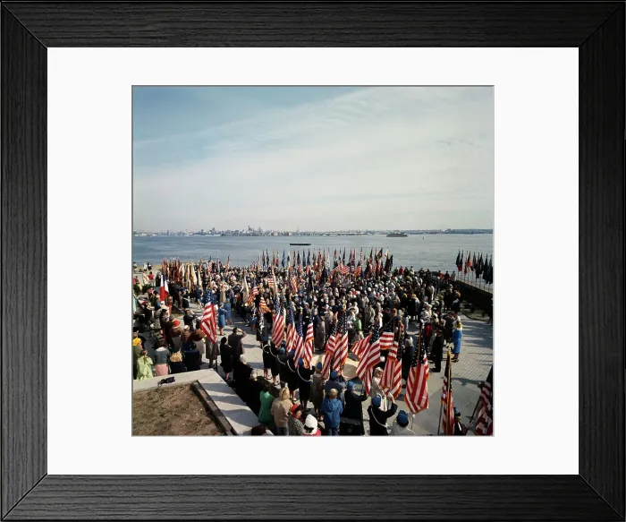 Framed Print : Celebrations On Liberty Island Framed Print : Celebrations On Liberty Island