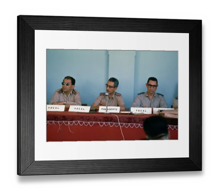 Framed Print : Military Tribunal, Bolivia Framed Print : Military Tribunal, Bolivia