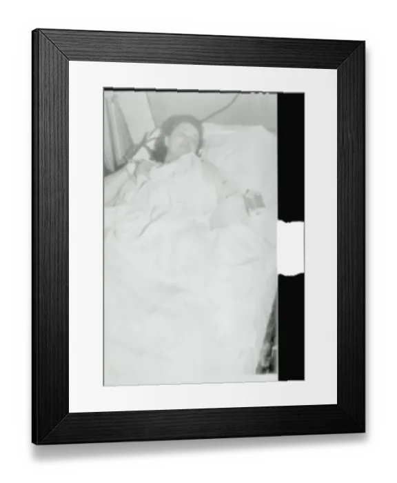 Framed Print : Former Teamsters Union Secretary Resting in Hospital Framed Print : Former Teamsters Union Secretary Resting in Hospital