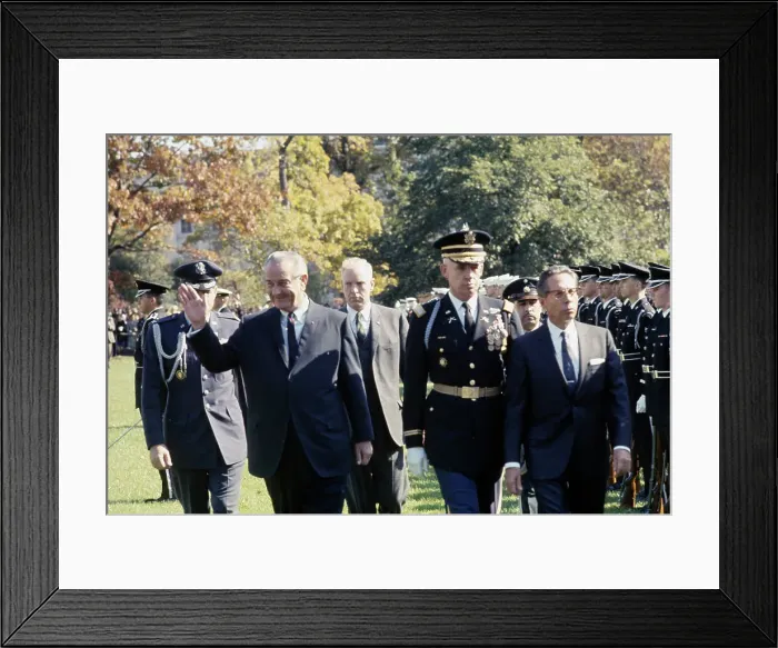 Framed Print : Lyndon Johnson And Gustavo Diaz Ordaz Framed Print : Lyndon Johnson And Gustavo Diaz Ordaz