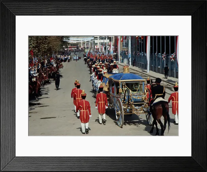 Framed Print : Coronation Procession, Iran Framed Print : Coronation Procession, Iran