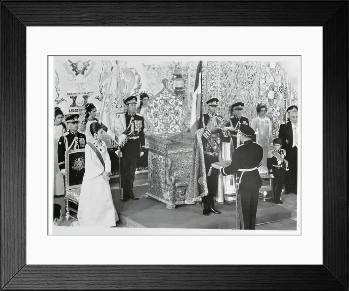 Framed Print : Shah of Iran and Others at Royal Ceremony Framed Print : Shah of Iran and Others at Royal Ceremony
