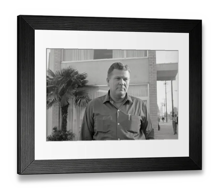 Framed Print : Portrait of Teamster Official Edward Grady Partin Framed Print : Portrait of Teamster Official Edward Grady Partin