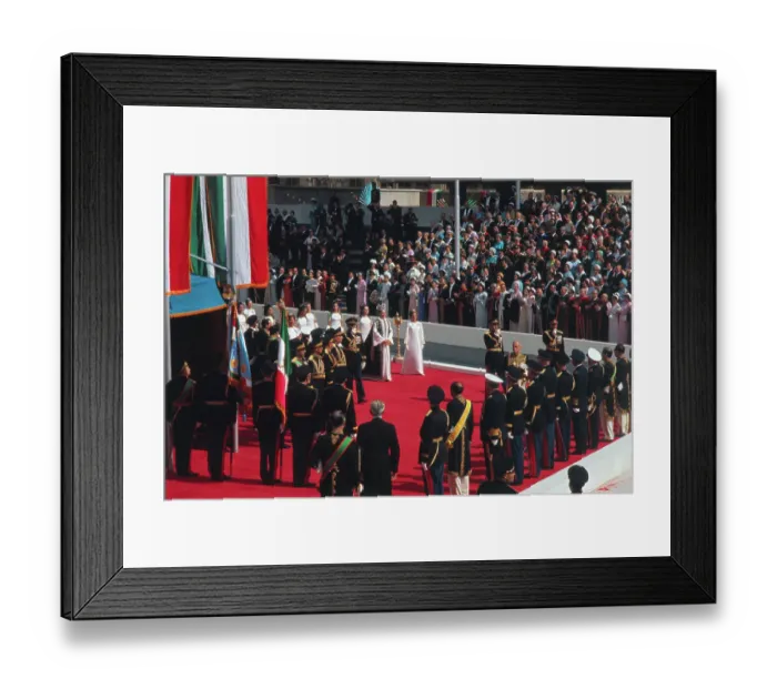 Framed Print : View of Coronation of Empress Farah Framed Print : View of Coronation of Empress Farah