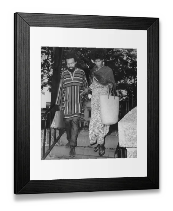 Framed Print : LeRoi Jones and Wife Leaving Courthouse Framed Print : LeRoi Jones and Wife Leaving Courthouse