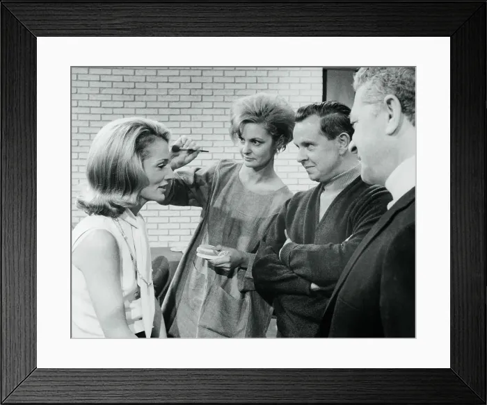 Framed Print : Princess Lee Radziwill Being Made up on Movie Set Framed Print : Princess Lee Radziwill Being Made up on Movie Set