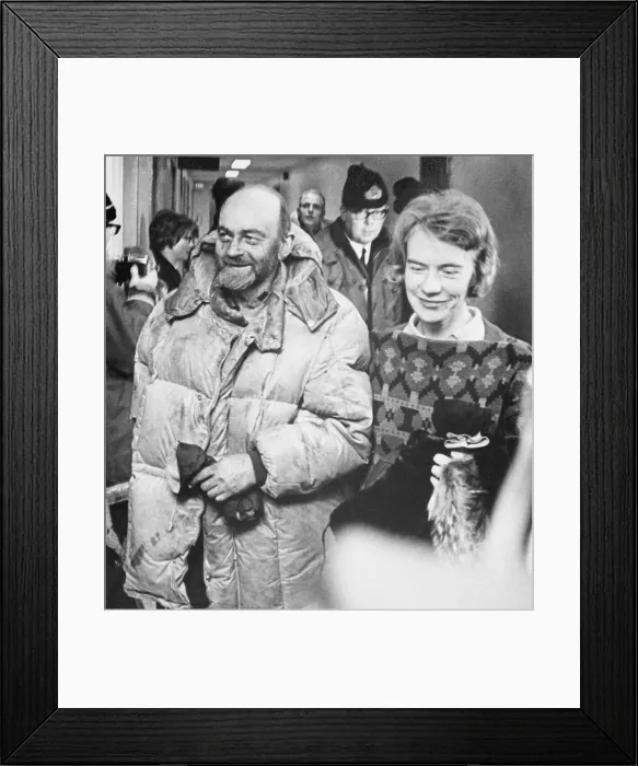 Framed Print : Plane Crash Survivor Einar Pedersen with Wife Framed Print : Plane Crash Survivor Einar Pedersen with Wife