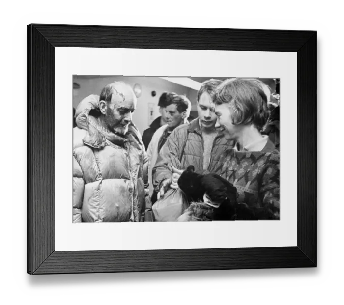 Framed Print : Plane Crash Survivor Einar Pedersen with Family Framed Print : Plane Crash Survivor Einar Pedersen with Family