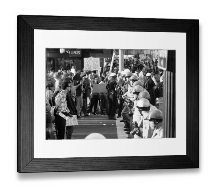 Framed Print : Protests at the Oakland Induction Center Framed Print : Protests at the Oakland Induction Center
