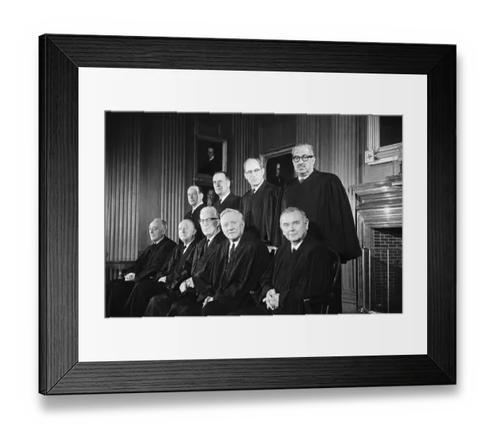 Framed Print : United States Supreme Court Justices Framed Print : United States Supreme Court Justices