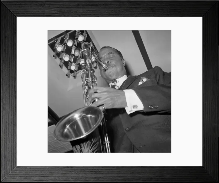 Framed Print : Buddy Tate Playing Saxophone Framed Print : Buddy Tate Playing Saxophone