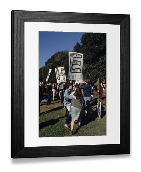 Framed Print : Peace Protest In Washington Framed Print : Peace Protest In Washington