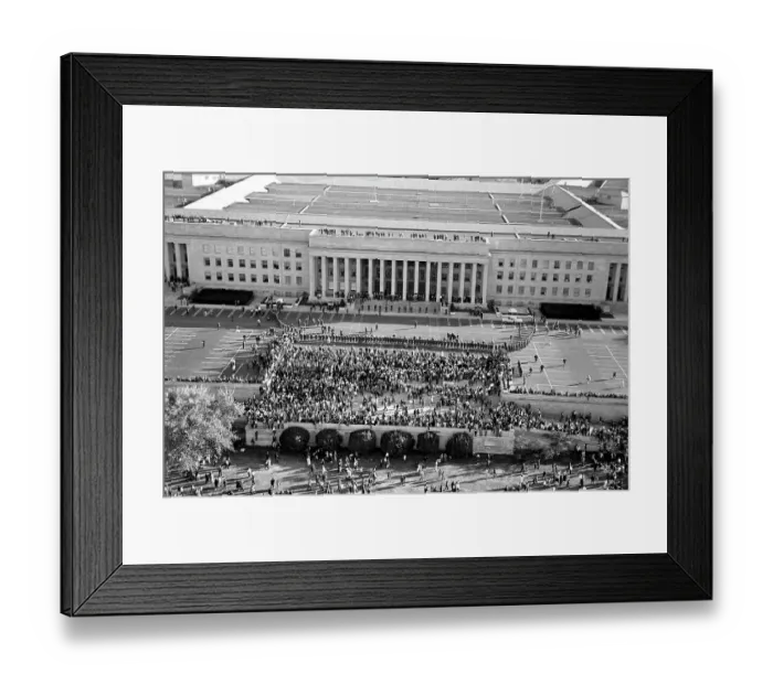 Framed Print : Vietnam War Protest at the Pentagon Framed Print : Vietnam War Protest at the Pentagon