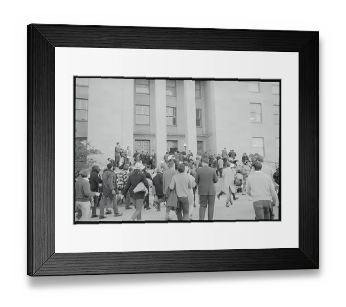 Framed Print : Protesters Storming the Pentagon Framed Print : Protesters Storming the Pentagon