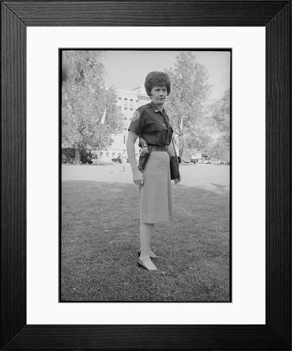 Framed Print : Portrait of a Female Deputy Sheriff
