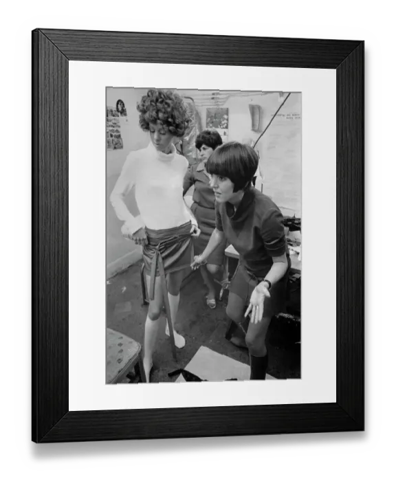 Framed Print : Fashion Designer Mary Quant