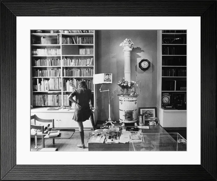 Framed Print : Mary Quant in her Living Room Framed Print : Mary Quant in her Living Room