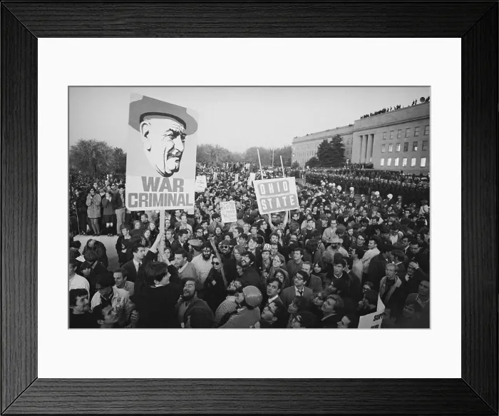 Framed Print : Protesters Participating in Demonstration Framed Print : Protesters Participating in Demonstration