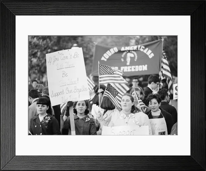 Framed Print : Student Vigil For Vietnam War Fighters Framed Print : Student Vigil For Vietnam War Fighters