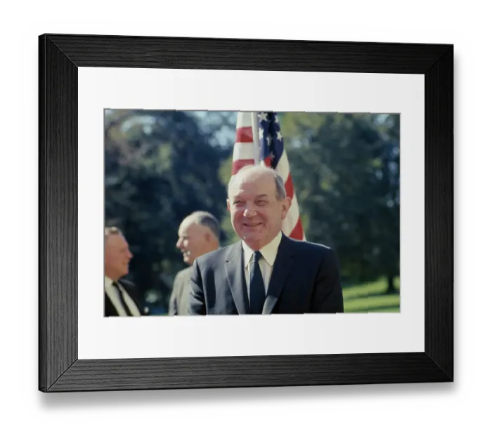 Framed Print : Dean Rusk. US Secretary of State Dean Rusk (1909 - 1994) smiling during Framed Print : Dean Rusk. US Secretary of State Dean Rusk (1909 - 1994) smiling during