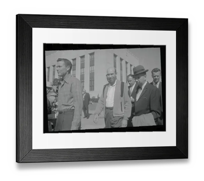 Framed Print : Horace Doyle Barnette Leaving Court Framed Print : Horace Doyle Barnette Leaving Court