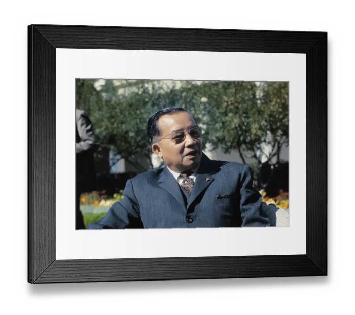 Framed Print : Portrait of Prince Souvanna Phouma Framed Print : Portrait of Prince Souvanna Phouma