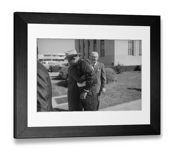 Framed Print : Lawrence Rainey Receiving a Hug Framed Print : Lawrence Rainey Receiving a Hug