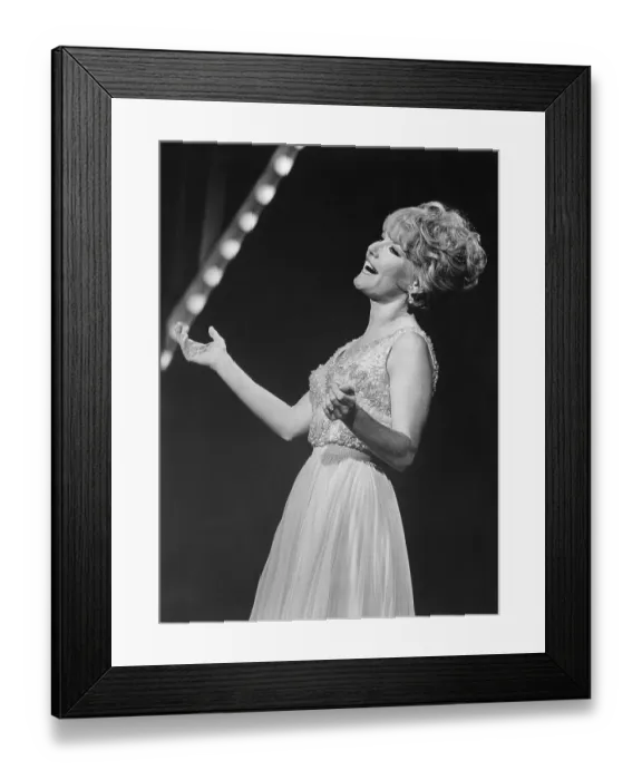 Framed Print : Portrait of Petula Clark Framed Print : Portrait of Petula Clark