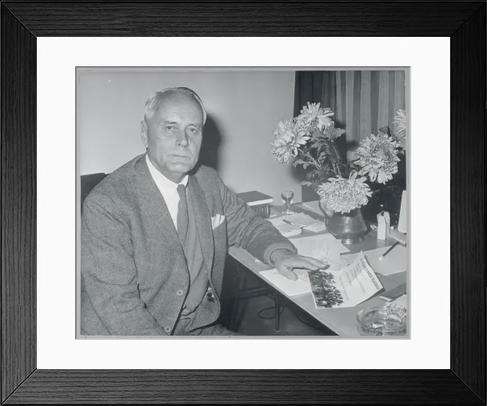 Framed Print : Portrait of Ragnar Granit Framed Print : Portrait of Ragnar Granit