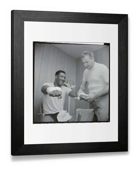 Framed Print : Trainer Wrapping John Rankin's Hands Framed Print : Trainer Wrapping John Rankin's Hands