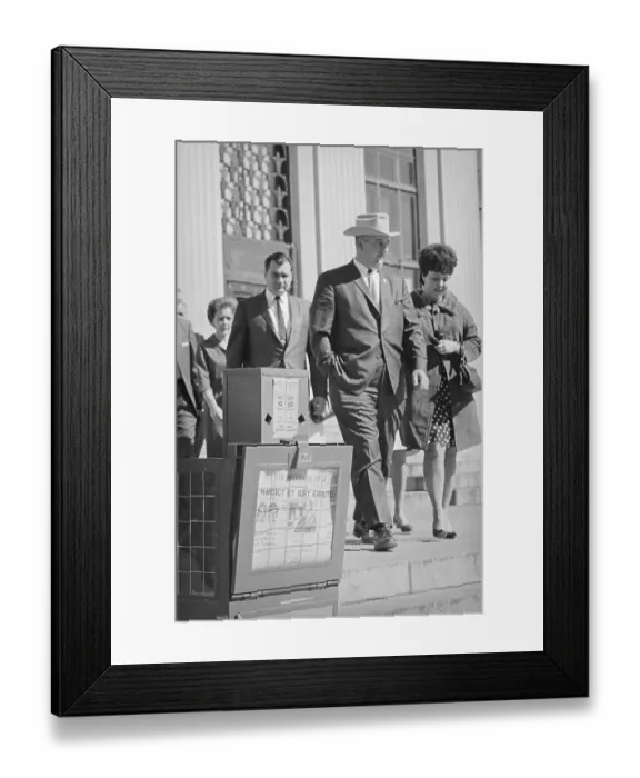 Framed Print : Cecil Price Leaving Court Framed Print : Cecil Price Leaving Court