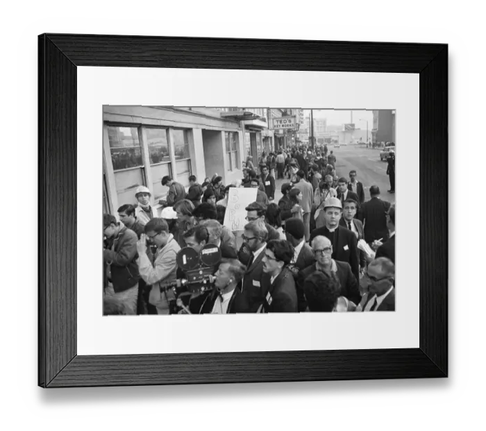 Framed Print : Protests at the Oakland Induction Center Framed Print : Protests at the Oakland Induction Center